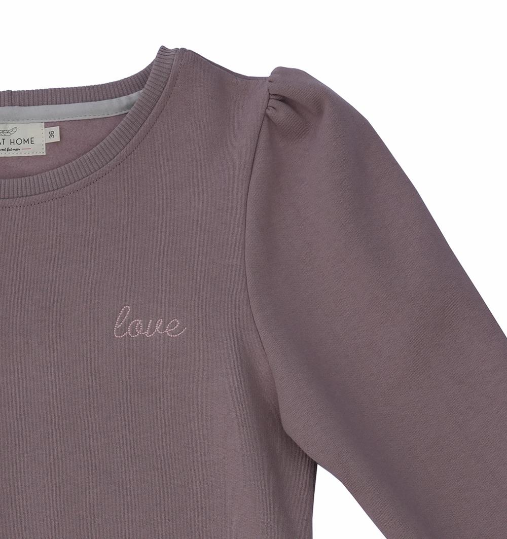 Le sweat à manches longues froncées femme Lilas personnalisable (36, Lilas) - Photo 4