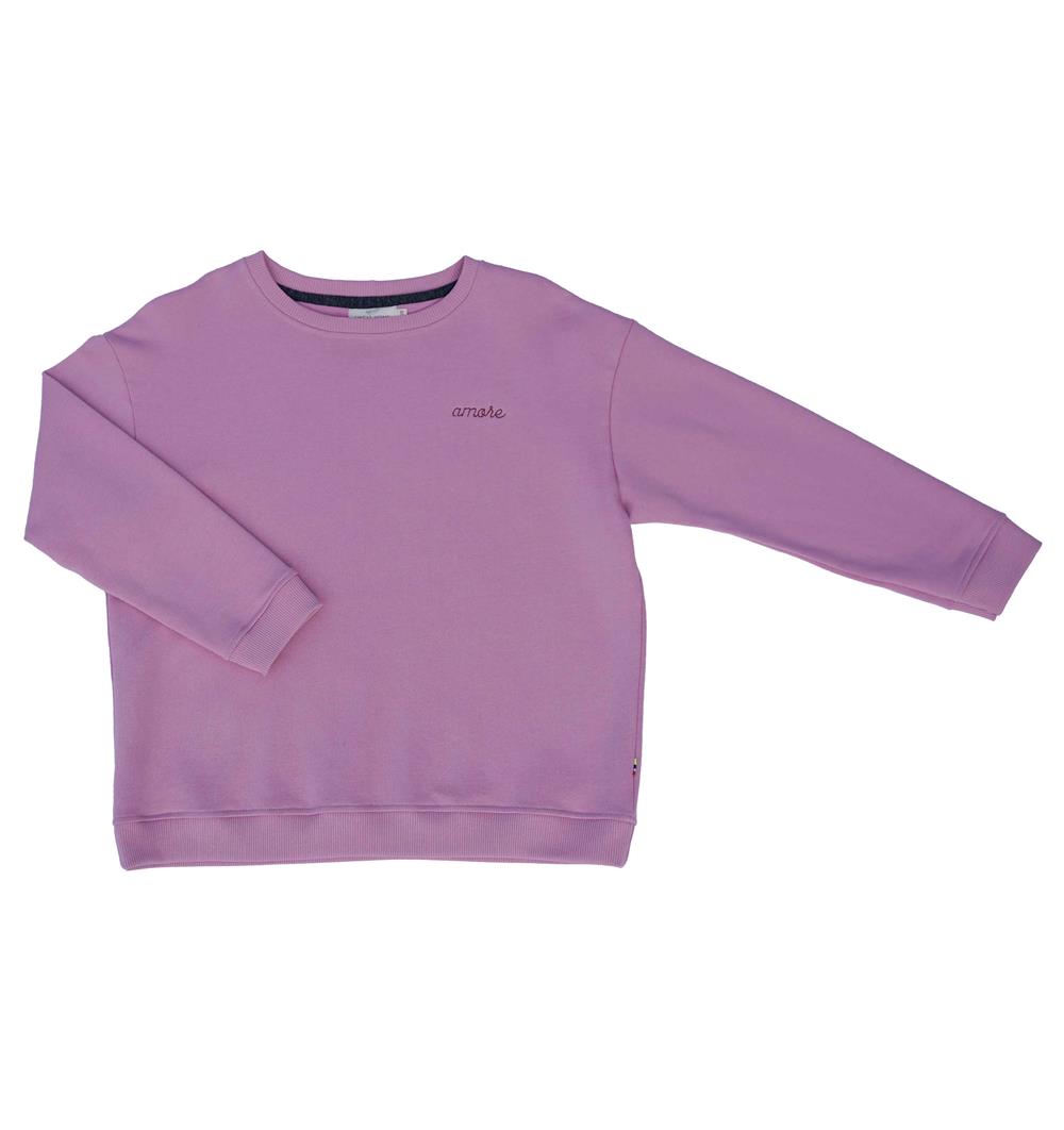 Le sweat col rond Wide femme Spring personnalisable (36, Rose bonbon) - Photo 3