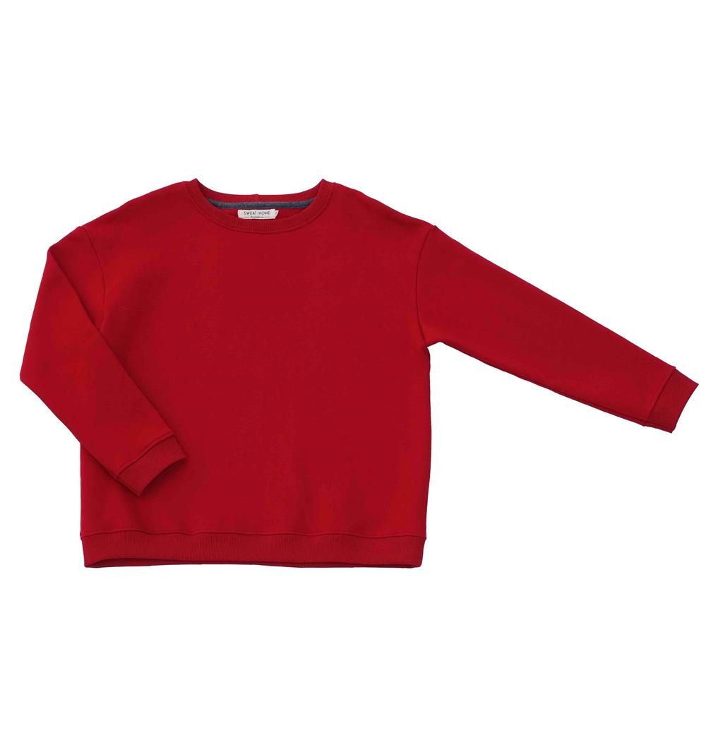 Le sweat col rond Wide femme Summer personnalisable (36, Rouge piment, Pas d&#39;étiquette de personnalisation) - Photo 2