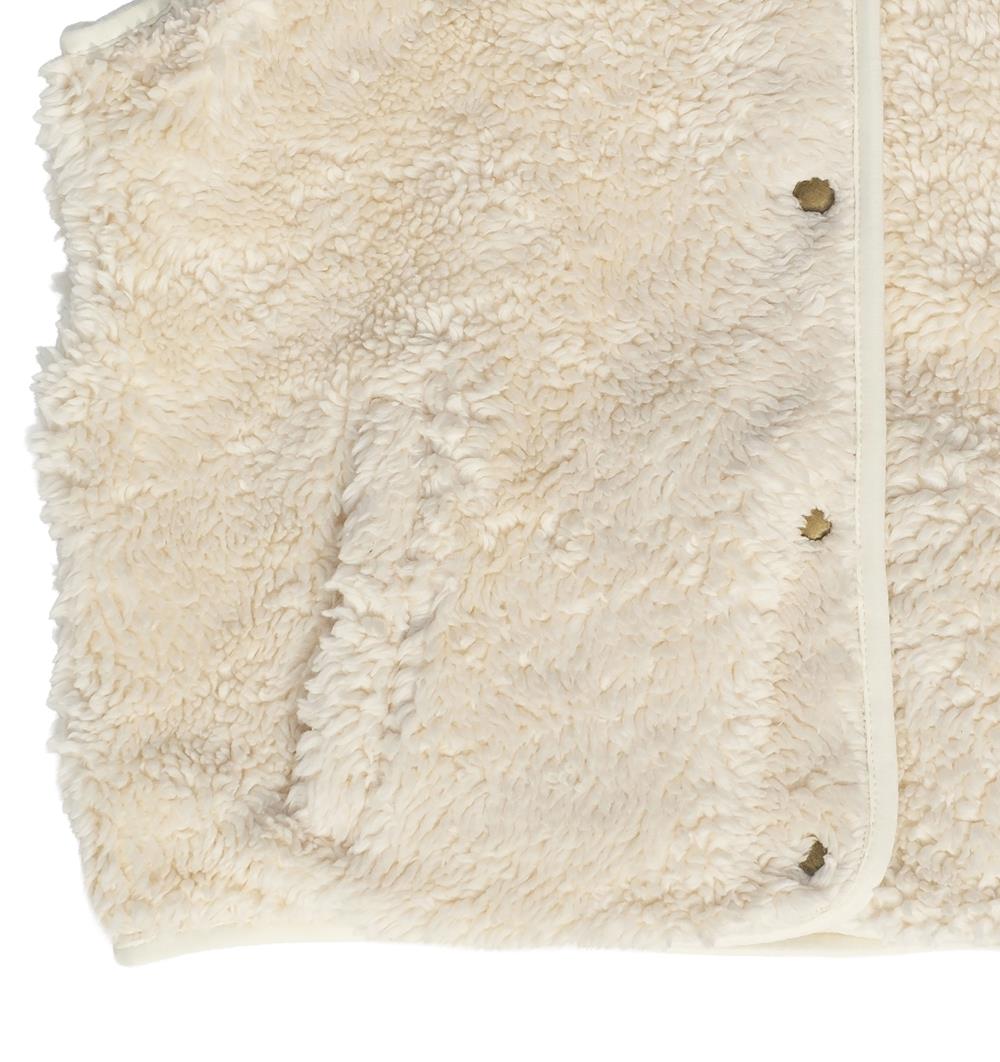 Le Gilet Sherpa femme Réversible personnalisable (36, Écru) - Photo 3