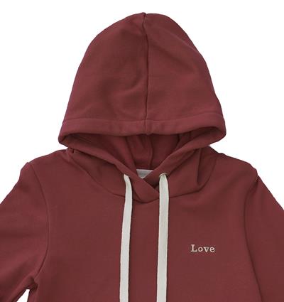 Le sweat capuche femme Summer personnalisable (36, Rouge tendre) - Photo 4