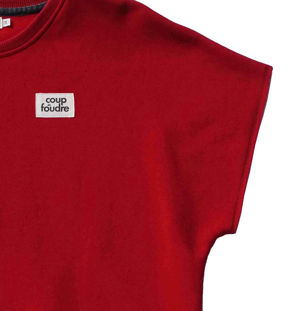 Le sweat Chill femme Summer personnalisable (36/38, Rouge piment, Pas d&#39;étiquette de personnalisation) - Photo 3