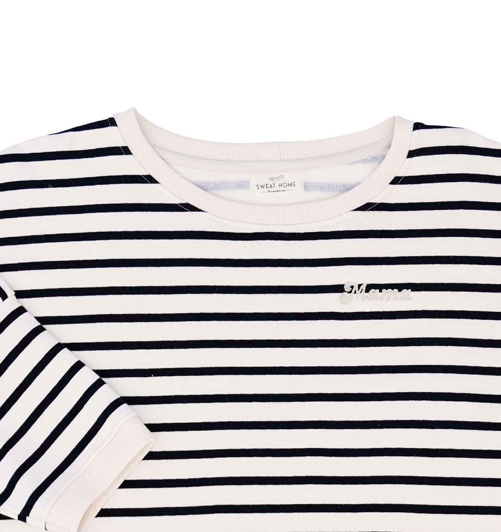ÉPUISÉ - Le sweat loose femme Marinière personnalisable (U, Marinière) - Photo 4