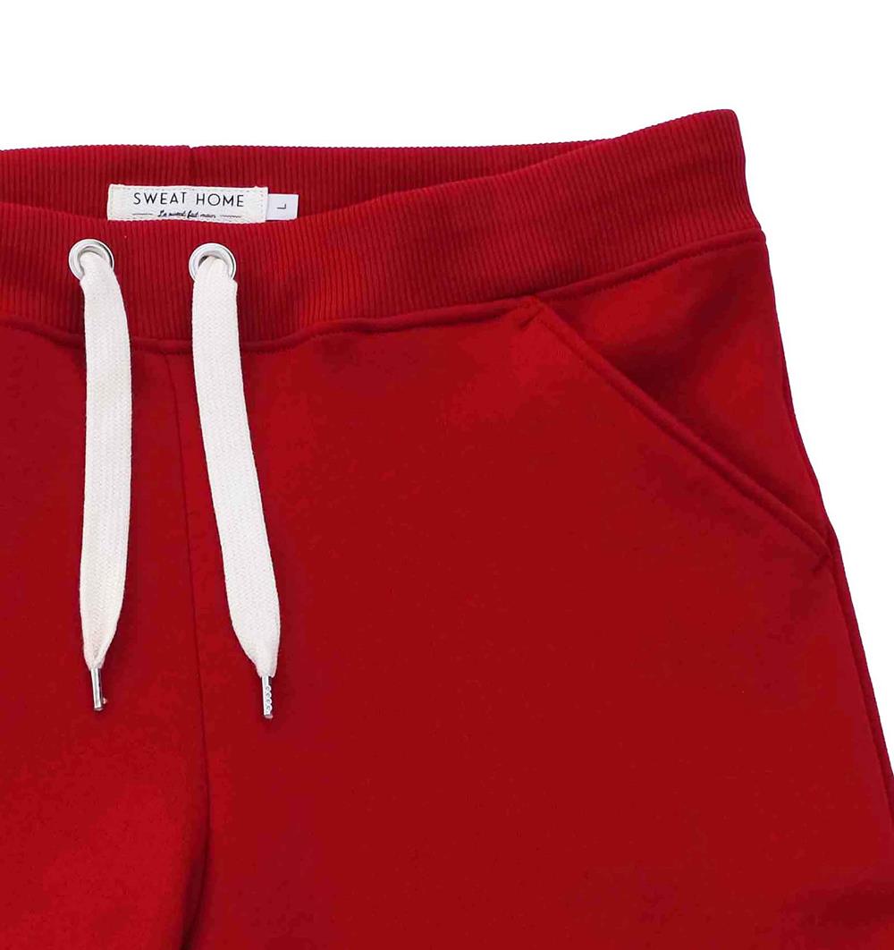 Le bermuda en sweat Summer homme personnalisable (S, Rouge piment, Pas d&#39;étiquette de personnalisation) - Photo 2