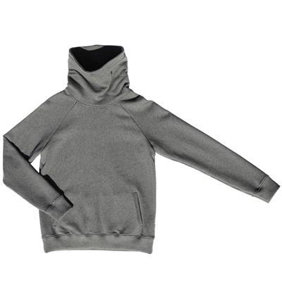 Le sweat col montant homme personnalisable (S, Gris foncé chiné) - Photo 2