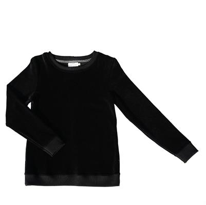 Le sweat col rond femme Velours noir personnalisable (36, Velours noir) - Photo 2