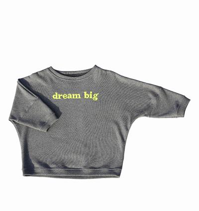 Le sweat loose ado personnalisable (U, Gris foncé chiné) - Photo 3