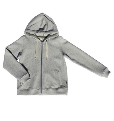 Le sweat capuche zippé ado personnalisable (12A, Gris clair chiné) - Photo 3