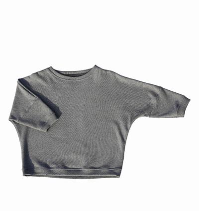 Le sweat loose ado personnalisable (U, Gris foncé chiné) - Photo 2