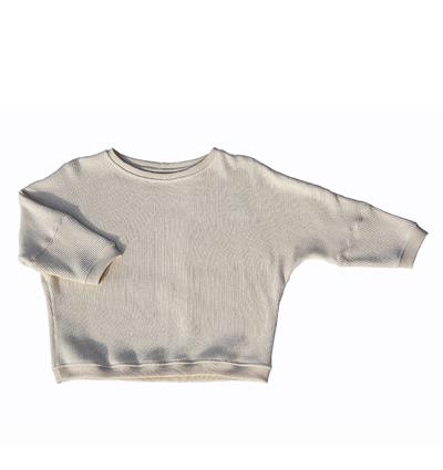 Le sweat loose ado Knit personnalisable (U, Knit écru) - Photo 2