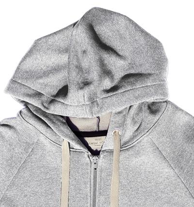 Le capuche zippé homme personnalisable (S, Gris clair chiné) - Photo 3