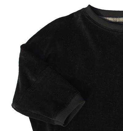 Le sweat loose ado Velours noir personnalisable (U, Velours noir) - Photo 3