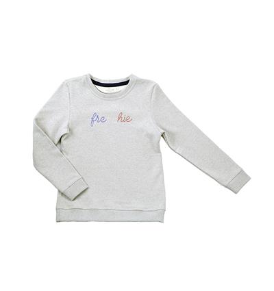 Le sweat col rond femme personnalisable (36, Gris clair chiné) - Photo 4