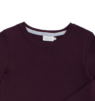 Le sweat col rond femme personnalisable (36, Bordeaux) - Photo 2