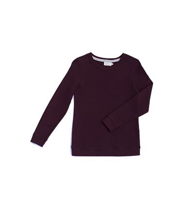 Le sweat col rond femme personnalisable (36, Bordeaux) - Photo 3