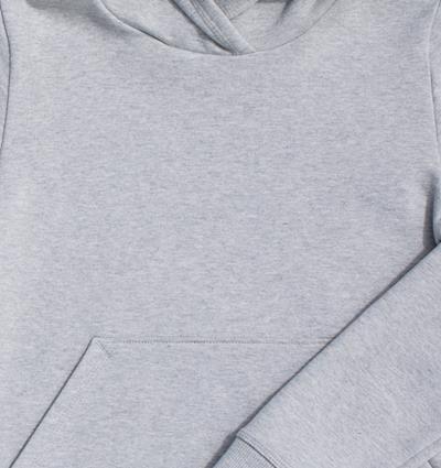 Le sweat capuche ado personnalisable (12A, Gris clair chiné) - Photo 3