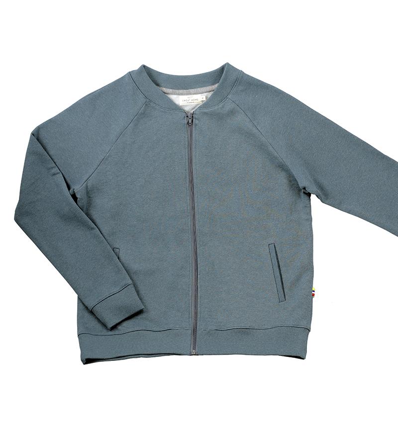 Le sweat zippé homme personnalisable (S, Bleu air chiné) - Photo 3
