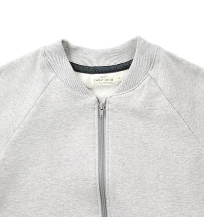 Le sweat zippé homme personnalisable (S, Gris clair chiné) - Photo 2