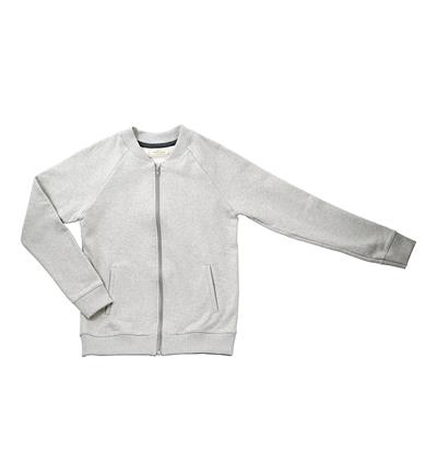 Le sweat zippé homme personnalisable (S, Gris clair chiné) - Photo 3