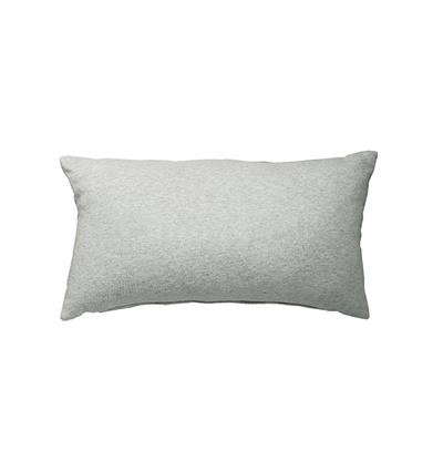 Le coussin en sweat rectangulaire personnalisable (50x30cm, Gris clair chiné) - Photo 2