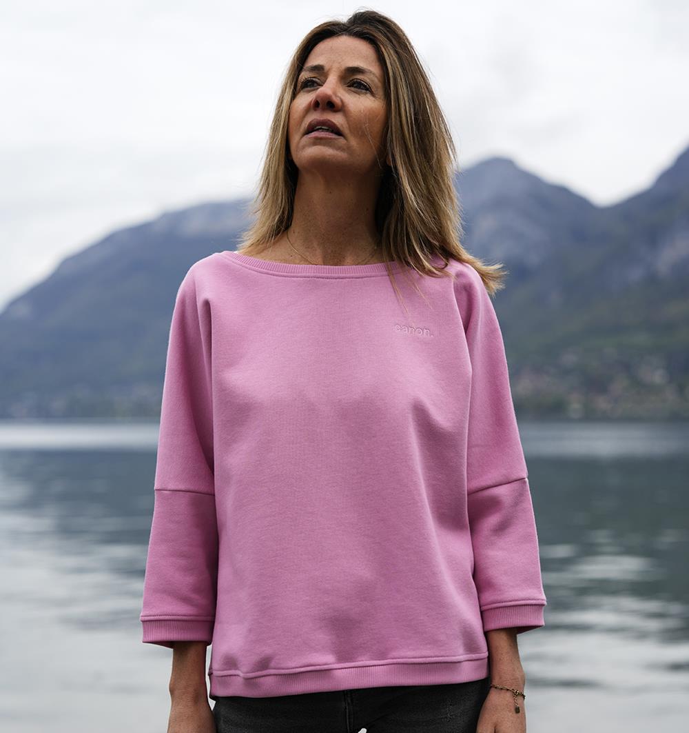 Le sweat loose femme Spring personnalisable (U, Rose bonbon) - Photo 8