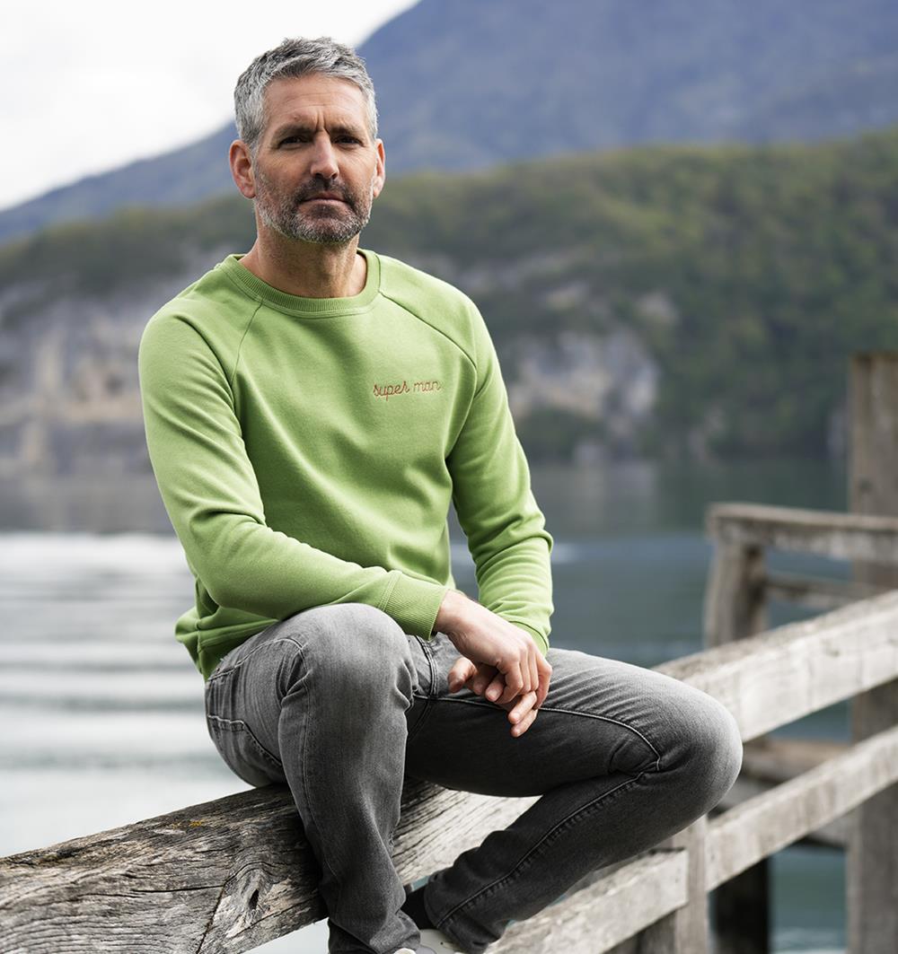 Le sweat col rond homme Spring personnalisable (S, Vert pomme) - Photo 7