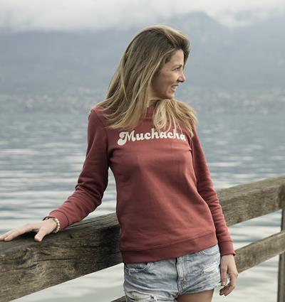 Le sweat col rond femme Summer personnalisable (36, Rouge tendre) - Photo 6