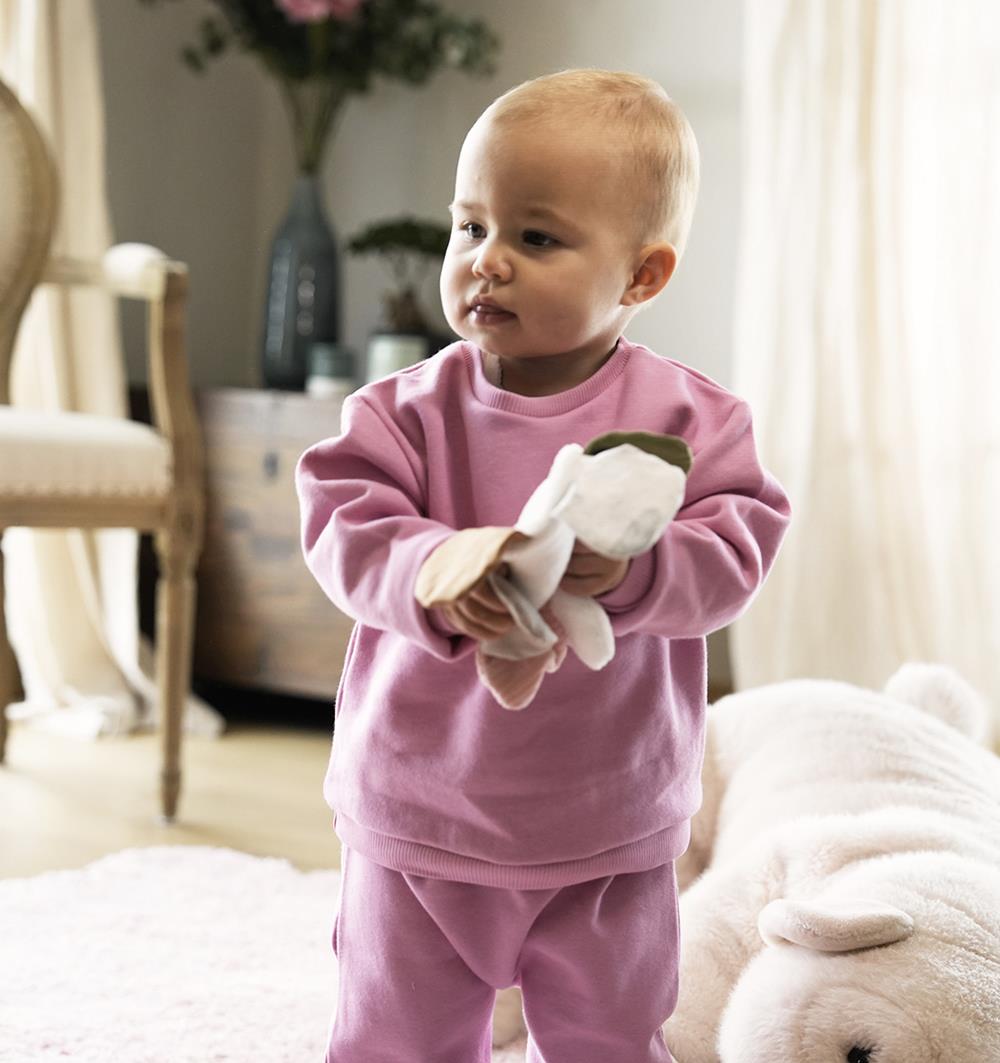 Le sweat col rond baby Spring personnalisable (6m, Rose bonbon) - Photo 5