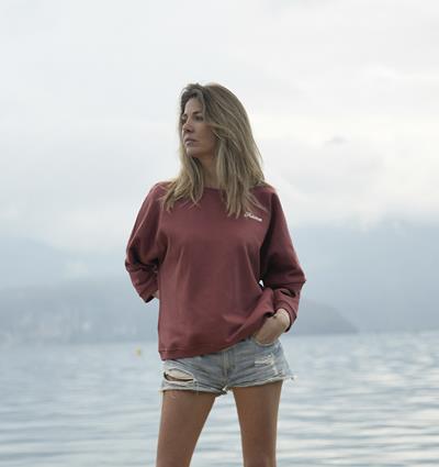 Le sweat loose femme Summer personnalisable (U, Rouge tendre) - Photo 5