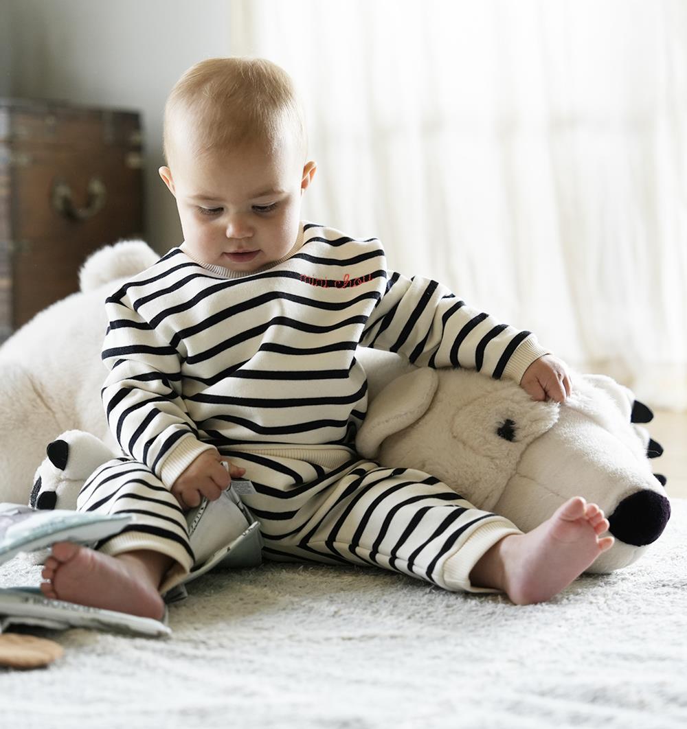 Le sweat col rond baby Marinière personnalisable (6m, Marinière) - Photo 5