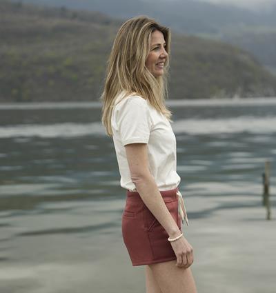 Le short en sweat Summer femme personnalisable (36, Rouge tendre) - Photo 5
