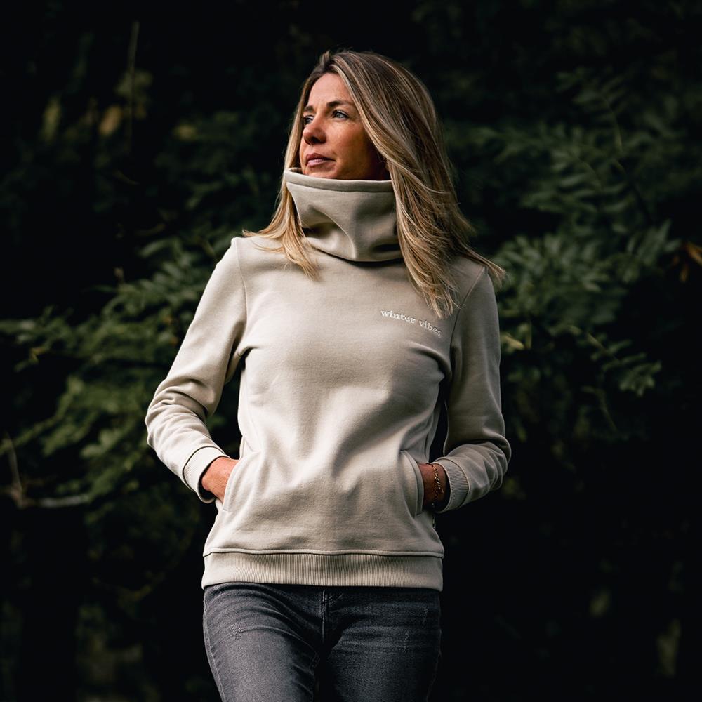 Le sweat col montant femme Winter personnalisable (36, Sable) - Photo 7