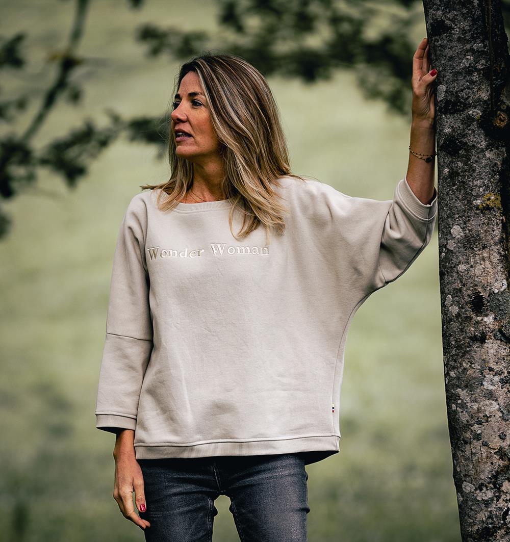 Le sweat loose femme Winter personnalisable (U, Sable) - Photo 6