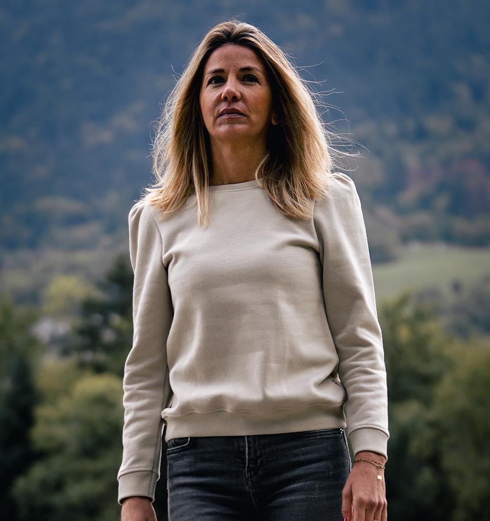 Le sweat à manches longues froncées femme Winter personnalisable (36, Sable) - Photo 7