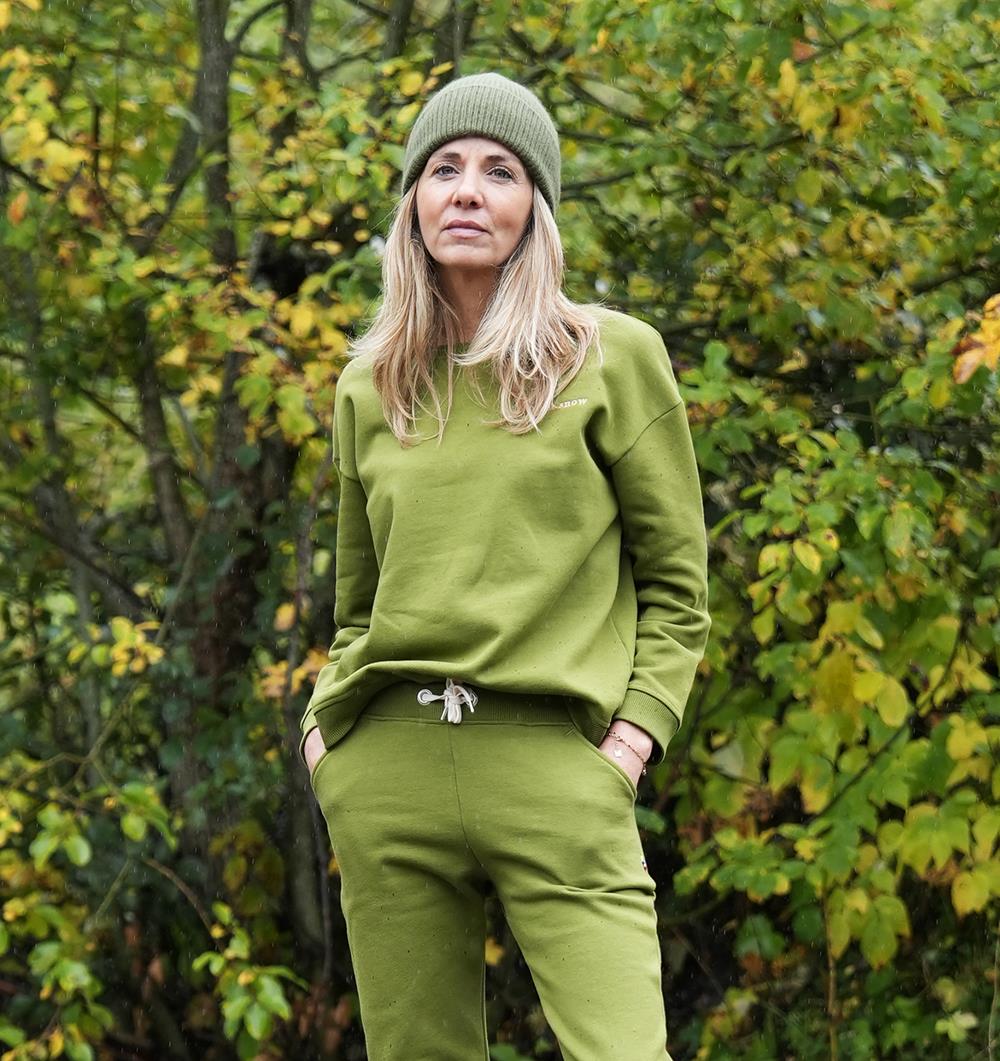 ÉPUISÉ - Le sweat col rond Wide femme Winter personnalisable (36, Vert mousse) - Photo 6