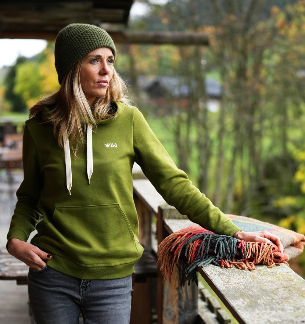 ÉPUISÉ - Le sweat capuche femme Winter personnalisable (36, Vert mousse) - Photo 5