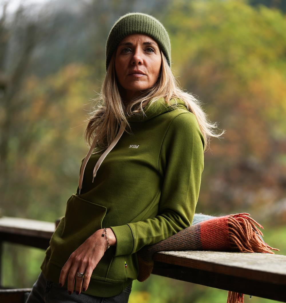 ÉPUISÉ - Le sweat capuche femme Winter personnalisable (36, Vert mousse) - Photo 6
