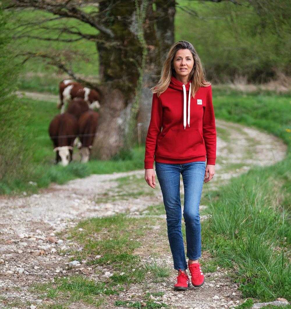 Le sweat capuche femme Summer personnalisable (36, Rouge piment, Pas d&#39;étiquette de personnalisation) - Photo 8