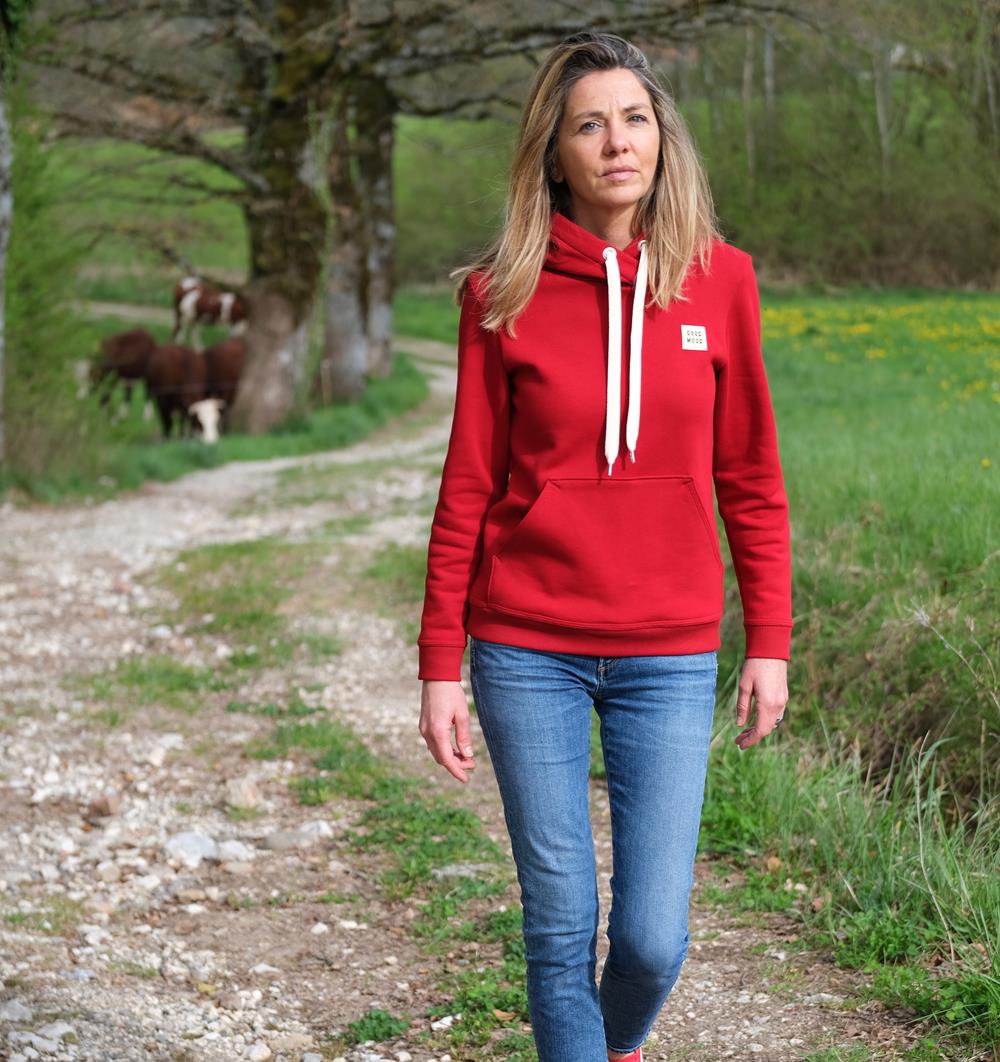 Le sweat capuche femme Summer personnalisable (36, Rouge piment, Pas d&#39;étiquette de personnalisation) - Photo 6