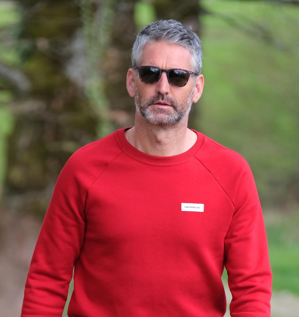 Le sweat col rond homme Summer personnalisable (S, Rouge piment, Pas d&#39;étiquette de personnalisation) - Photo 8