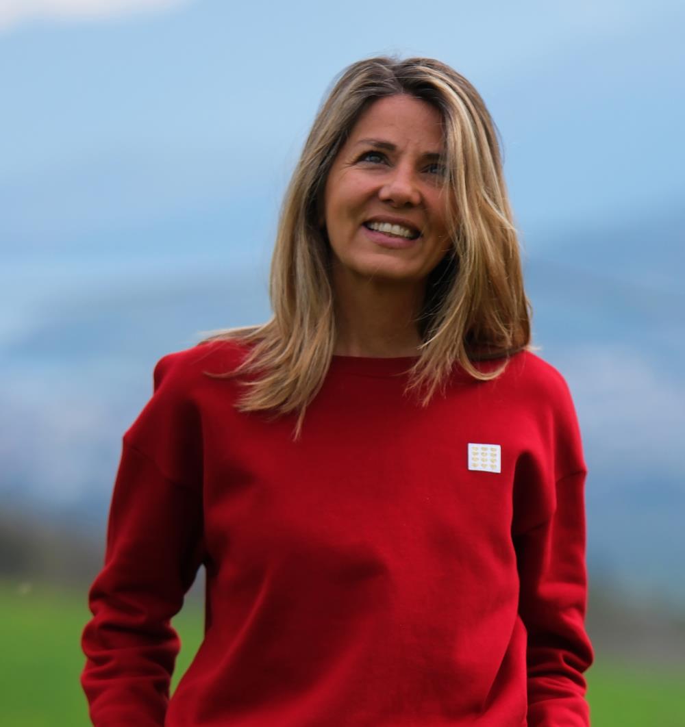Le sweat col rond Wide femme Summer personnalisable (36, Rouge piment, Pas d&#39;étiquette de personnalisation) - Photo 8