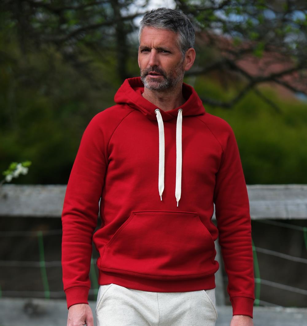 Le sweat capuche homme Summer personnalisable (S, Rouge piment, Pas d&#39;étiquette de personnalisation) - Photo 4