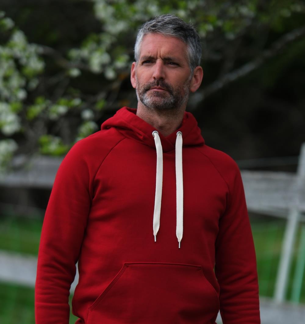 Le sweat capuche homme Summer personnalisable (S, Rouge piment, Pas d&#39;étiquette de personnalisation) - Photo 7