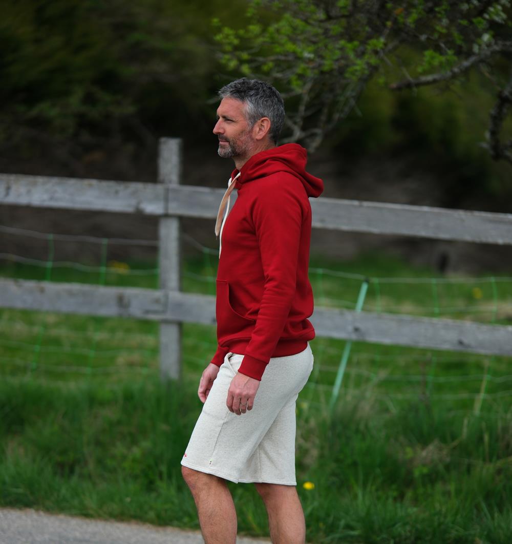 Le sweat capuche homme Summer personnalisable (S, Rouge piment, Pas d&#39;étiquette de personnalisation) - Photo 6