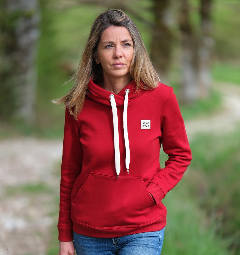 Le sweat capuche femme Summer personnalisable (36, Rouge piment, Pas d&#39;étiquette de personnalisation) - Photo 5