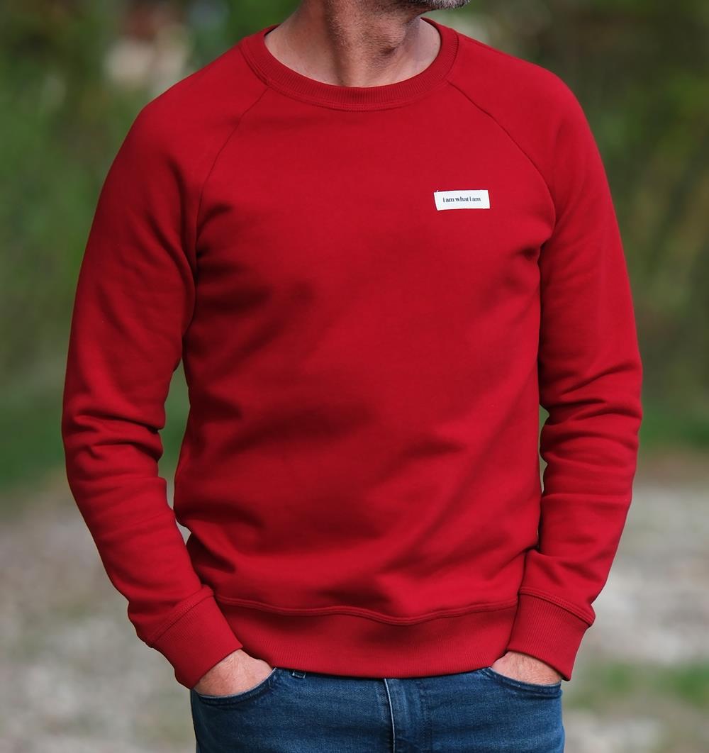 Le sweat col rond homme Summer personnalisable (S, Rouge piment, Pas d&#39;étiquette de personnalisation) - Photo 7
