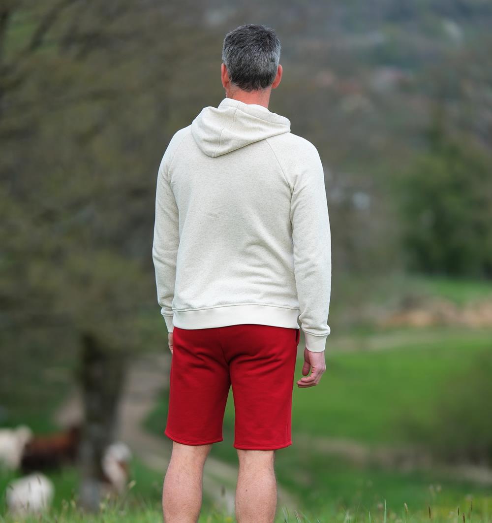 Le bermuda en sweat Summer homme personnalisable (S, Rouge piment, Pas d&#39;étiquette de personnalisation) - Photo 6