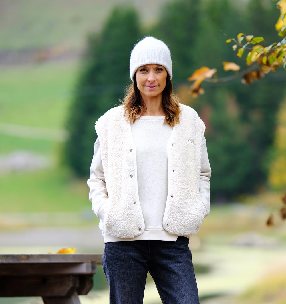 Le Gilet Sherpa femme Réversible personnalisable (36, Écru) - Photo 10