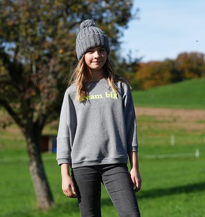 Le sweat loose ado personnalisable (U, Gris foncé chiné) - Photo 5