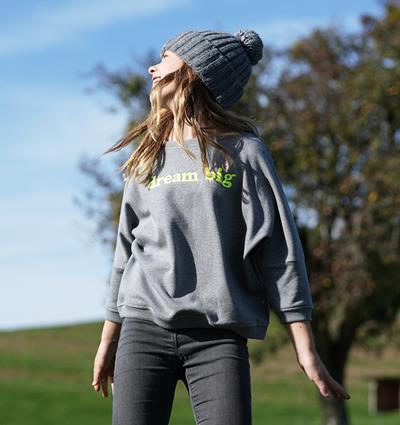 Le sweat loose ado personnalisable (U, Gris foncé chiné) - Photo 6